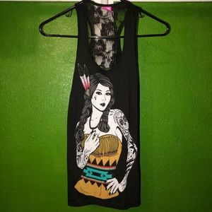 Black Racerback Tank